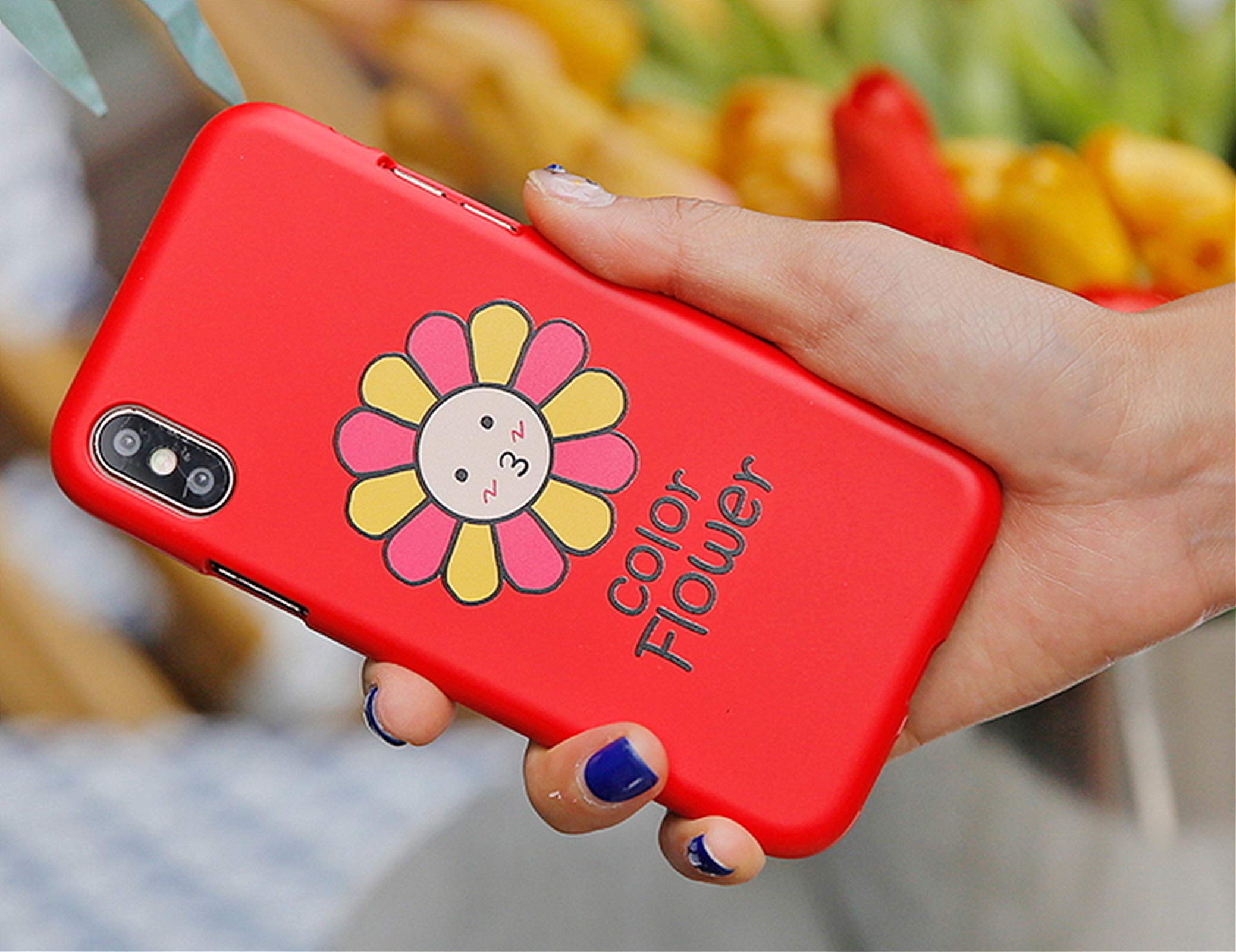 Amazon.co.jp: 可愛い Sky Blue Lettering Sunflower スカイブルー